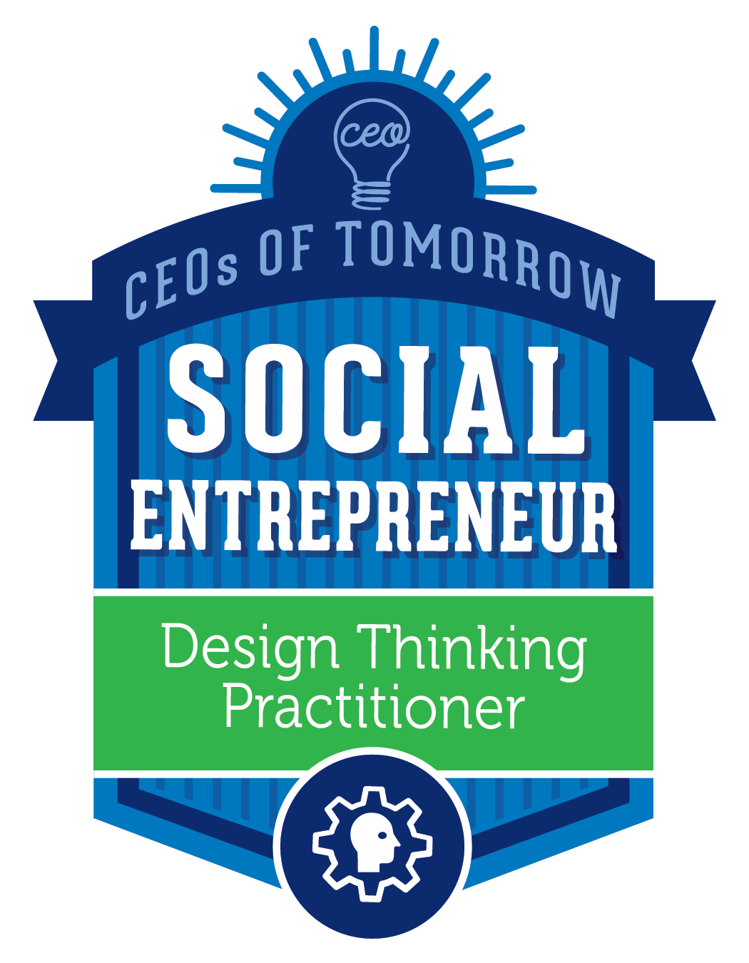 CEOs Badge Social Entrepreneur Design Thinking Practioner